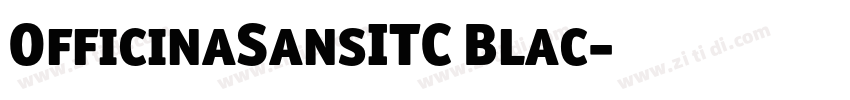 OfficinaSansITC Blac字体转换